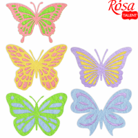 Набір фетрових заготовок „Метелики“ 3, 5,3х7см 10шт, ROSA TALENT