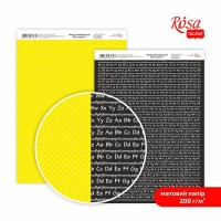 Папір дизайнерський двосторонній матовий „Be in color“ 4, 21х29,7 см, 200 г/м2, ROSA TALENT