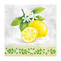 Декупажні серветки "Лимон", 33*33 см, 18,5 г/м2, 20 шт, Ambiente