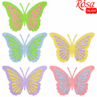 Набір фетрових заготовок „Метелики“ 4, 7х4,7см 10шт, ROSA TALENT