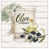 Декупажні серветки "Оливковий сад", 33*33 см, 18,5 г/м2, 20 шт, Ambiente