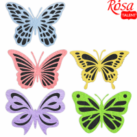 Набір фетрових заготовок „Метелики“ 1, 5,3х7см 10шт, ROSA TALENT