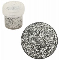 Сухие блестки, Серебряные, B0124, 7г, 1 мм