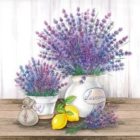 Декупажные салфетки "Lavender", 33*33 см, 18,5 г/м2, 20 шт, Ambiente