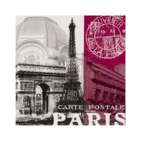 Декупажные салфетки "Paris", 33*33 см, 17,5 г/м2, 20 шт, ti-flair