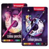 Набор цветных карандашей Темный 12шт, Bruynzeel