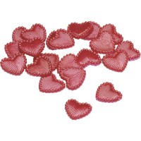 Набір пластикових сердець, Червоний, 1,2см, 48 шт, Knorr Prandell