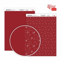 Бумага дизайнерская „Christmas“ 3, двусторонняя, 21х29,7см, 250г/м2, ROSA TALENT