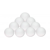 Набор пинопластовых шаров d:7,5см, 10шт