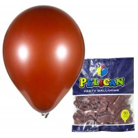 Кульки повітряні "Pelican" /811708/1050-708/ 10' (26 см), перламутр коричневий, 50шт/уп (1/100)
