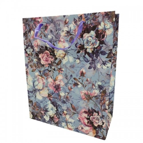 Пакет подарунковий "Unison" /346 L/ ПРЕМІУМ "Квіти" 44*31*12cm, 210гр., 4 диз. (12) - Канц Київ для вас
