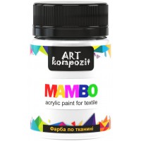 АКРИЛ д/тканин MAMBO "ART Kompozit" /01/ Білий, 50 мл (1/6)