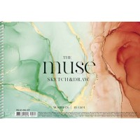 Альбом для ЕСКІЗІВ "MUSE" А4/50арк./PB-SC-050-317/ картон, пруж.бок, 115г/м2 (1/36)
