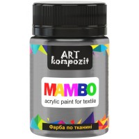 АКРИЛ д/тканин MAMBO "ART Kompozit" /52/ Платиновий, 50 мл (1/6)