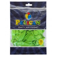 Кульки повітряні "Pelican" /1250-833/ 12' (30 см), пастель салатний, 50шт/уп (1/100)