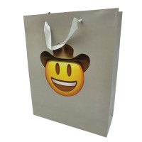 Пакет подарунковий "Unison" /8952B/ "Emoji", 4 диз., 210g, 26*32*10cm (12)