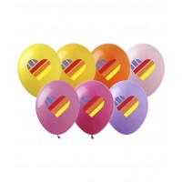 Кульки повітряні "Pelican" /828046/ 12' (30 см), "LIKEE-3" 4-кольор, 10шт/уп (1/10)