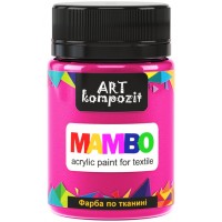 АКРИЛ д/тканин MAMBO "ART Kompozit" /84/ Флуоресцентний рожевий, 50 мл (1/6)