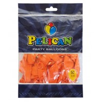 Кульки повітряні "Pelican" /1250-847/ 12' (30 см), пастель помаранчевий, 50шт/уп (1/100)