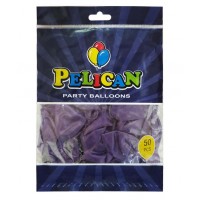 Кульки повітряні "Pelican" /1250-751/ 12' (30 см), перламутр синій темний, 50шт/уп (1/100)
