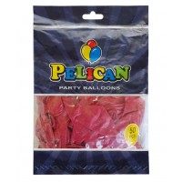 Кульки повітряні "Pelican" /1250-831/ 12' (30 см), пастель бордовий, 50шт/уп (1/100)