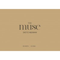 Альбом для малювання "MUSE" А4/30арк./PB-SC-030-311/ КРАФТ обкл., склейка гор., 115г/м2 (9/54)