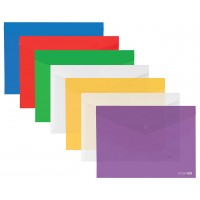 Папка-конверт на кнопці А5 "Е 31316" мікс кольорів (12/192)