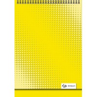 Блокнот A5/40 "4PROFI" /903368/ ## "Color office" yellow, зверху спіраль, кол.вн.блок, гл/лам, 70г.