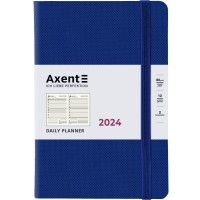 Щоденник "Axent" 2024 Partner Soft Diamond /8818-24-02-A/ 145*210, синій (65687) (1/12/24)