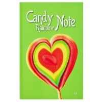 Блокнот A5/48 "4PROFI" /903931/ ЧИСТІ "Candy Rainbow Note" green, кол.вн/блок, скл., мат/лам, 70г.