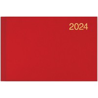 Щотижневик А6 "Brunnen" 2024 кишеньковий Miradur /73-755 60 204/ золоте тиснення, червоний