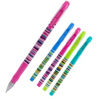 Ручка кулькова "Axent" /AB1049-10-A/ "Stripes" 0.5мм, синя (12/144)