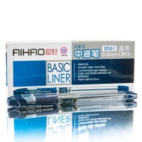 Ручка кулькова/масляна AIHAO "Maxriter" АH-5561 синя, 0,5мм (12/144)