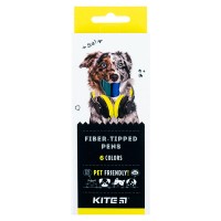 Фломастери "Kite" 6 кол. /K22-446/ "Kite Dogs" картон (24/288)