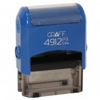 Оснастка пласт. для штампа "GRAFF" 47*18 мм /G4912_P3 (019)/ синя