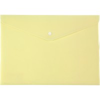 Папка-конверт на кнопці А4 "Axent" /1412-08-A/ Pastelini, жовта (12/360)