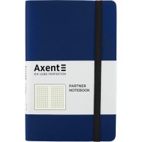 Блокнот "Axent" /8206-02-A/ Partner Soft, 125*195/96арк, кліт, синя (1/18)