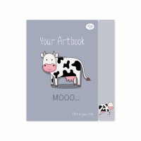 Блокнот A5/48 "4PROFI" /902354/ ЧИСТІ "Artbook" cow, кол.вн.блок, термоклей, мат/лам, 80г.