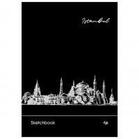 Блокнот A5/30 "4PROFI" /903207/ ЧОРНІ арк. "Black sketch book" Istanbul, пруж, 160г