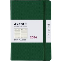 Щоденник "Axent" 2024 Partner Soft Diamond /8818-24-55-A/ 145*210, смарагдовий (65690) (1/12/24)