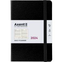 Щоденник "Axent" 2024 Partner Strong /8819-24-01-A/ 145*210, чорний (65700) (1/12/24)