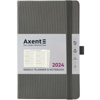 Щотижневик "Axent" 2024 Partner Lines /8515-24-03-A/ 125*195, сірий (65648) (1/12/24)