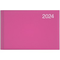 Щотижневик А6 "Brunnen" 2024 кишеньковий Miradur /73-755 60 224/ срібне тиснення, рожевий