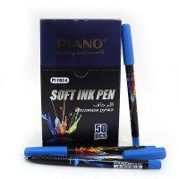 Ручка масляна "PIANO" /PT-1153A/ "Сплеск" синя (50/2000)