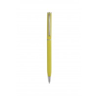 Ручка кулькова металева поворотна PENMATE "Fun Pastel" 2, ст. син., корпус жовтий (5)