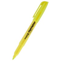 Маркер текстовий "Axent" /D2503-08/ "Highlighter", 2-4 мм, клиноподібний жовтий (12/120)