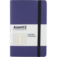 Блокнот "Axent" /8206-38-A/ Partner Soft, 125*195/96арк, кліт, т. синя (1/18)