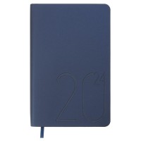 Щоденник "BuroMAX" /BM.2517-02/ ДАТ 2024 STEEL, A6, синій, шкірзам (1/20)