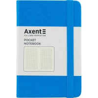 Книга записна "Axent" /8301-07-A/ Partner, 95*140/96арк, кліт, блакитна (1/24)