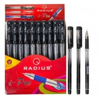 Ручка кулькова "Radius" /I-Pen/ Принт на корп., ЧОРНА, 0,7мм (50/300/1200)